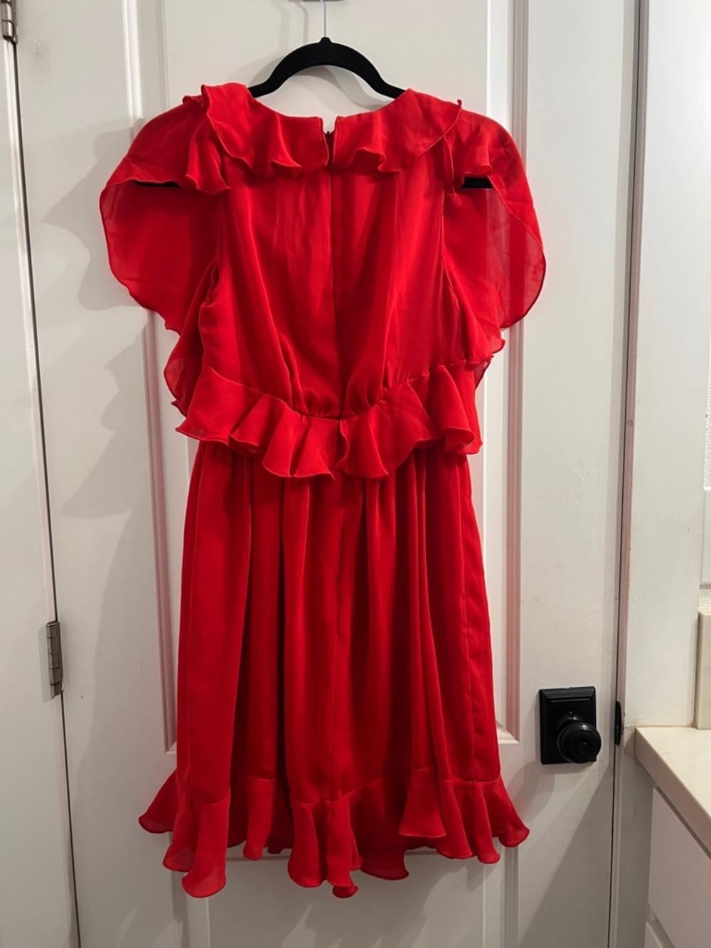 Prabal Gurung for Target Red Ruffle-Trim Cocktail Dress - Picture 3 of 3